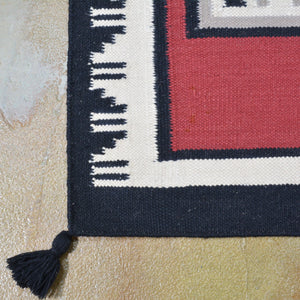 Hand-Woven Flatweave Southwestern Handmade Wool Rug (Size 5.0 X 8.0) Brrsf-6081