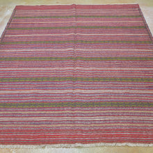 Load image into Gallery viewer, Soumak Tribal Lagharee Tribal Design Handmade Wool Rug (Size 4.10 X 6.3) Brrsf-6105