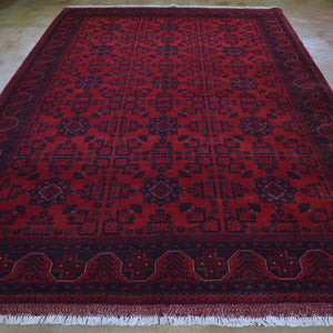 Hand-Knotted Khal Mohammadi Turkoman Wool Rug (Size 6.9 X 10.4) Brrsf-6108
