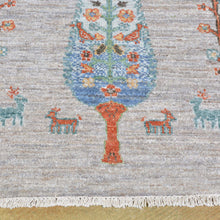 Load image into Gallery viewer, Hand-Knotted Tree Willow Design Modern Handmade Wool Rug (Size 5.1 X 7.0) Brrsf-6138