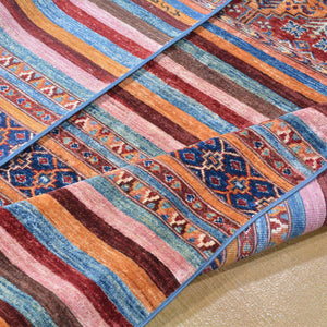 Hand-Knotted Fine Khorjin Design Wool Handmade Rug (Size 5.2 X 6.4) Brrsf-6147