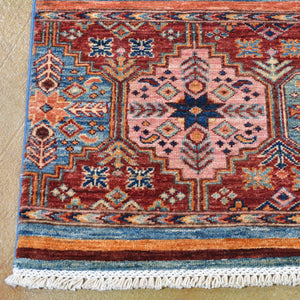 Hand-Knotted Fine Khorjin Design Wool Handmade Rug (Size 5.2 X 6.4) Brrsf-6147