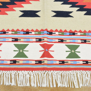 Hand-Woven Macedonian Kilim Handmade Wool Rug (Size 6.5 X 9.5) Brrsf-6159