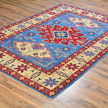 Load image into Gallery viewer, Hand-Knotted Tribal Kazak Caucasian Design Handmade Rug (Size 4.0 X 6.0) Brrsf-678