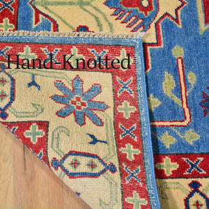 Hand-Knotted Tribal Kazak Caucasian Design Handmade Rug (Size 4.0 X 6.0) Brrsf-678