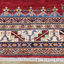 Load image into Gallery viewer, Hand-Knotted Fine Super Kazak Modern Caucasian Design Wool Rug (Size 5.0 X 6.8) Brrsf-738