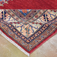 Load image into Gallery viewer, Hand-Knotted Fine Super Kazak Modern Caucasian Design Wool Rug (Size 5.0 X 6.8) Brrsf-738
