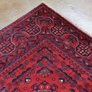 Hand-Knotted Tribal Turkoman Khal Mohammadi Design Wool Rug (Size 4.10 X 6.5) Brrsf-759
