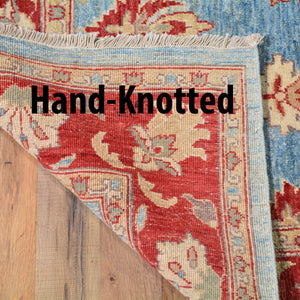 Hand-Knotted Peshawar Chobi Tribal Design Wool Rug (Size 5.10 X 6.9) Brrsf-762