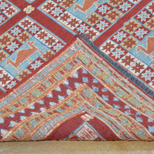 Load image into Gallery viewer, Soumak Oriental Tribal Afghan Handmade Wool Rug (Size 4.7 X 6.1) Brrsf-1038