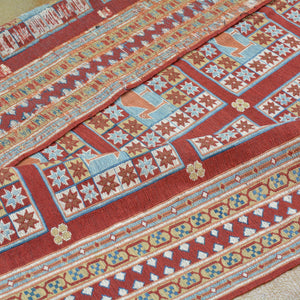 Soumak Oriental Tribal Afghan Handmade Wool Rug (Size 4.7 X 6.1) Brrsf-1038
