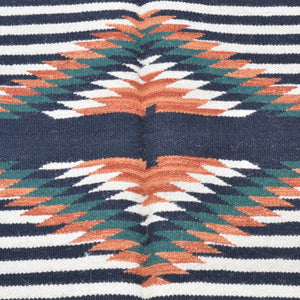 Hand-Woven Southwestern Kilim Geometric Design Handmade Wool Rug (Size 4.0 X 6.0) Brrsf-1074