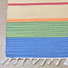 Load image into Gallery viewer, Hand-Woven Cotton Durrie Reversible Handmade Rug (Size 5.1 X 7.5) Brrsf-1110