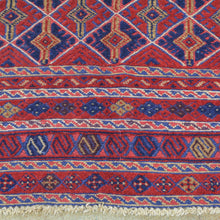 Load image into Gallery viewer, Hand-Knotted And Soumak Afghan Mashwani Wool Rug (Size 5.4 X 6.7) Brrsf-1137