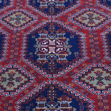 Load image into Gallery viewer, Hand-Knotted Afghani Yousafi Fine Tribal Oriental Wool Handmade Rug (Size 6.7 X 9.7) Brrsf-1260