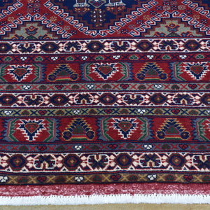 Hand-Knotted Afghani Yousafi Fine Tribal Oriental Wool Handmade Rug (Size 6.7 X 9.7) Brrsf-1260