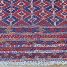 Load image into Gallery viewer, Hand-Knotted And Hand-Woven Afghan Tribal Wool Rug (Size 5.1 X 6.0) Brrsf-1302