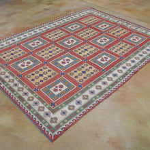 Load image into Gallery viewer, Soumak Afghan Burjista Kilim Handmade Wool Rug (Size 5.1 X 6.10) Brrsf-1326