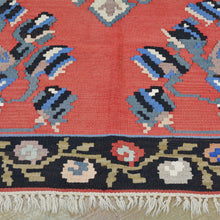 Load image into Gallery viewer, Hand-Woven Turkish Flatweave Kilim Handmade Wool Rug (Size 4.10 X 6.4) Brrsf-1389
