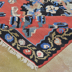 Hand-Woven Turkish Flatweave Kilim Handmade Wool Rug (Size 4.10 X 6.4) Brrsf-1389