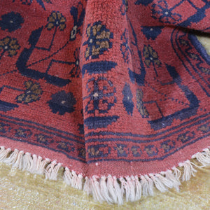 Hand-Knotted Afghan Khal Mohammadi Tribal Handmade 100% Wool (Size 1.9 X 4.6) Cwrsf-159