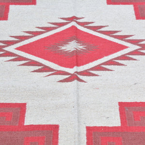 Hand-Woven Southwestern Design Handmade Wool Rug (Size 8.2 X 10.0) Brrsf-1653