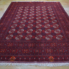 Load image into Gallery viewer, Hand-Knotted Turkmen Handmade Tribal Traditional Afghan Rug (Size 6.6 X 9.8) Brrsf-2151