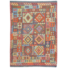Load image into Gallery viewer, Hand-Woven Reversible Afghan Tribal Wool Handmade Rug (Exact Size4.9 X 6.7) Brral-3000