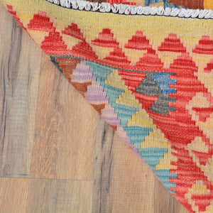 Hand-Woven Southwestern Afghan Kilim Handmade Wool Rug (Size 2.11 X 3.10) Cwral-3045