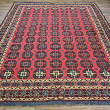 Load image into Gallery viewer, Hand-Woven Soumak Wool Tribal Caucasian Design Rug (Size 7.0 X 10.3) Brral-3303