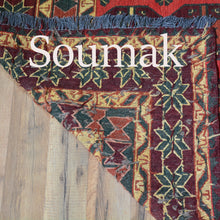 Load image into Gallery viewer, Hand-Woven Soumak Wool Tribal Caucasian Design Rug (Size 7.0 X 10.3) Brral-3303