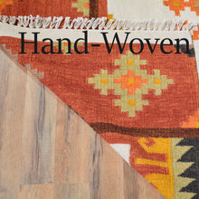 Load image into Gallery viewer, Hand-Woven Geometric Design Wool Reversible Kilim Rug (Size 9.2 X 11.11) Cwral-3465
