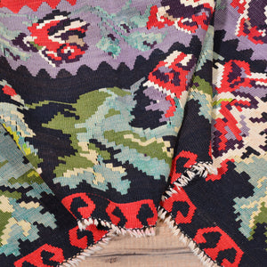 Hand-Woven Turkish Bessarabian Kilim Wool Rug (Size 9.0 X 10.0) Cwral-3498