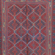 Load image into Gallery viewer, Hand-Knotted And Soumak Oriental Tribal Afghan Wool Handmade Rug (Size 3.7 X 4.3) Brral-3570