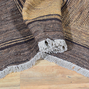 Soumak Weave Tribal Afghan Handmade Wool Rug (Size 4.10 X 6.7) Brral-3756