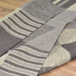 Hand-Woven Handmade Modern Reversible Wool Rug (Size 5.0 X 7.0) Cwral-3768