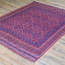 Load image into Gallery viewer, Hand-Knotted Afghan Tribal Mashwani Wool Rug (Size 4.6 X 6.2) Brral-3774