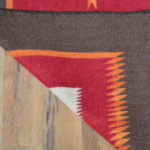 Hand-Woven Flatweave Kilim Southwestern Design Rug (Size 5.1 X 6.11) Brral-3780