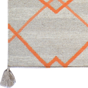 Hand-Woven Flatweave Reversible Kilim Dhurrie Wool Rug (Size 5.0 X 7.1) Brral-3807