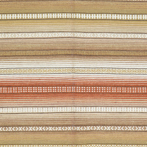 Hand-Woven Flatweave Stripe Design Handmade Wool Rug (Size 5.6 X 7.11) Cwral-3837
