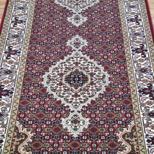 Hand-Knotted Indo Tabriz Design Handmade Wool Rug (Size 2.7 X 10.0) Brral-3864