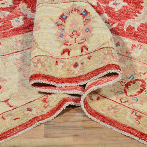 Hand-Woven Turkish Oushak Chobi Design Handmade Wool Rug (Size 6.0 X 6.0) Brral-3927