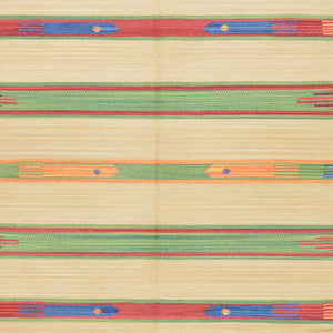 Hand-Woven Flatweave Cotton Kilim Southwestern Design Rug (Size 6.0 X 9.0) Cwral-4119