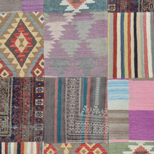 Load image into Gallery viewer, Hand-Woven Kilims Patchwork Handmade Unique Wool Rug (Size 6.8 X 8.0) Brral-4122
