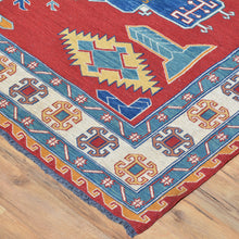 Load image into Gallery viewer, Hand-Woven Soumak Afghan Tribal Wool Handmade Rug (Size 5.8 X 8.9) Cwral-4131