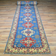 Load image into Gallery viewer, Hand-Knotted Caucasian Kazak Design Handmade Wool Rug (Size 2.9 X 17.6) Cwral-417