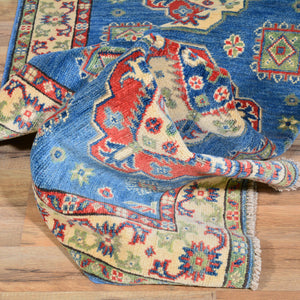 Hand-Knotted Caucasian Kazak Design Handmade Wool Rug (Size 2.9 X 17.6) Cwral-417