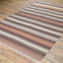 Load image into Gallery viewer, Hand-Woven Handmade Striped Kilim Flatweave Wool Rug (Size 5.5 X 7.9) Cwral-4173