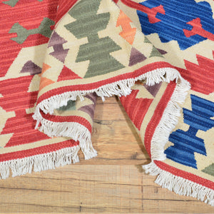 Hand-Woven Reversible Oriental Handmade Kilim Wool Rug (Size 5.0 X 7.2) Brral-4203