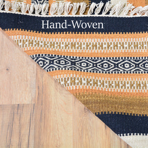 Hand-Woven Reversible Flatweave Handmade Wool Rug (Size 5.5 X 7.6) Brral-4212
